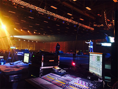 Monitor console for christian conference.